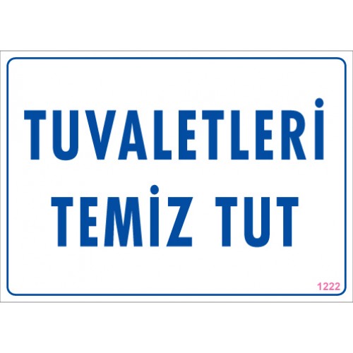 Çevre Temizlik Levhası
