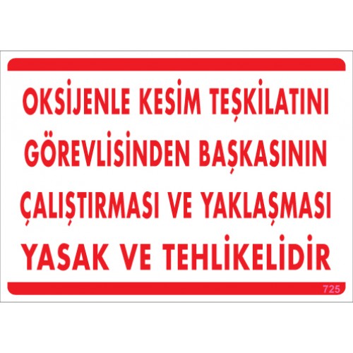 Kaynak Oksijen Levhaları