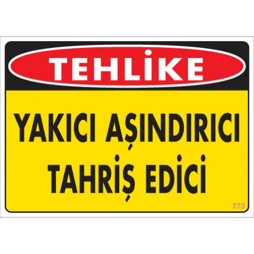 Kimyasal Gaz Tehlikeli Madde Levhaları