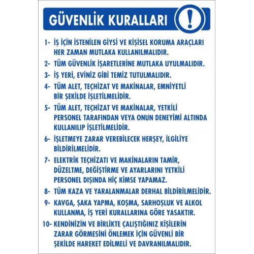 Talimat Levhaları