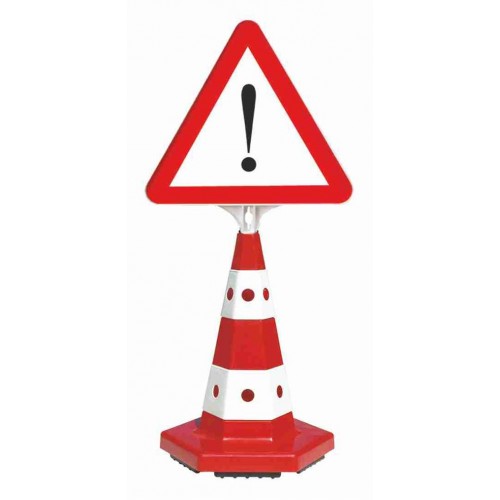 Trafik Konisi Trafik Levhalı